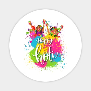 Happy Holi Blue 2024, Festival Hindu Of Spring, Indian Spring, Color India Hindu Magnet